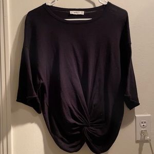 Zara Black Knit Top